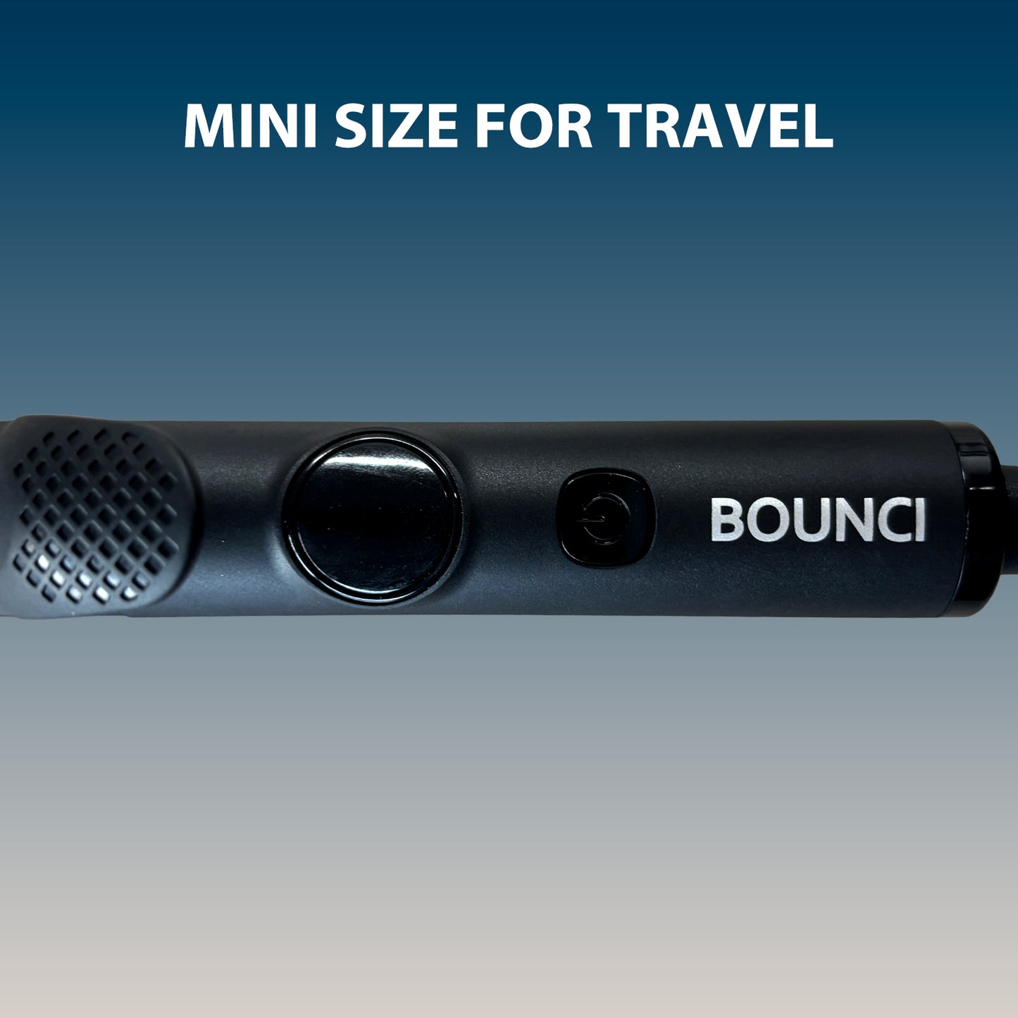 BOUNCI Travel Curling Iron 1 Inch, Dual Voltage, 5 Adjustable Temperatures, Black